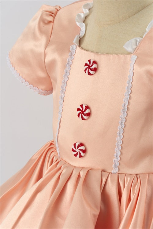 Kate Rose Noël Bonbons Rayures Robe Enfant Pour la Photographie - Kate Backdrop FR