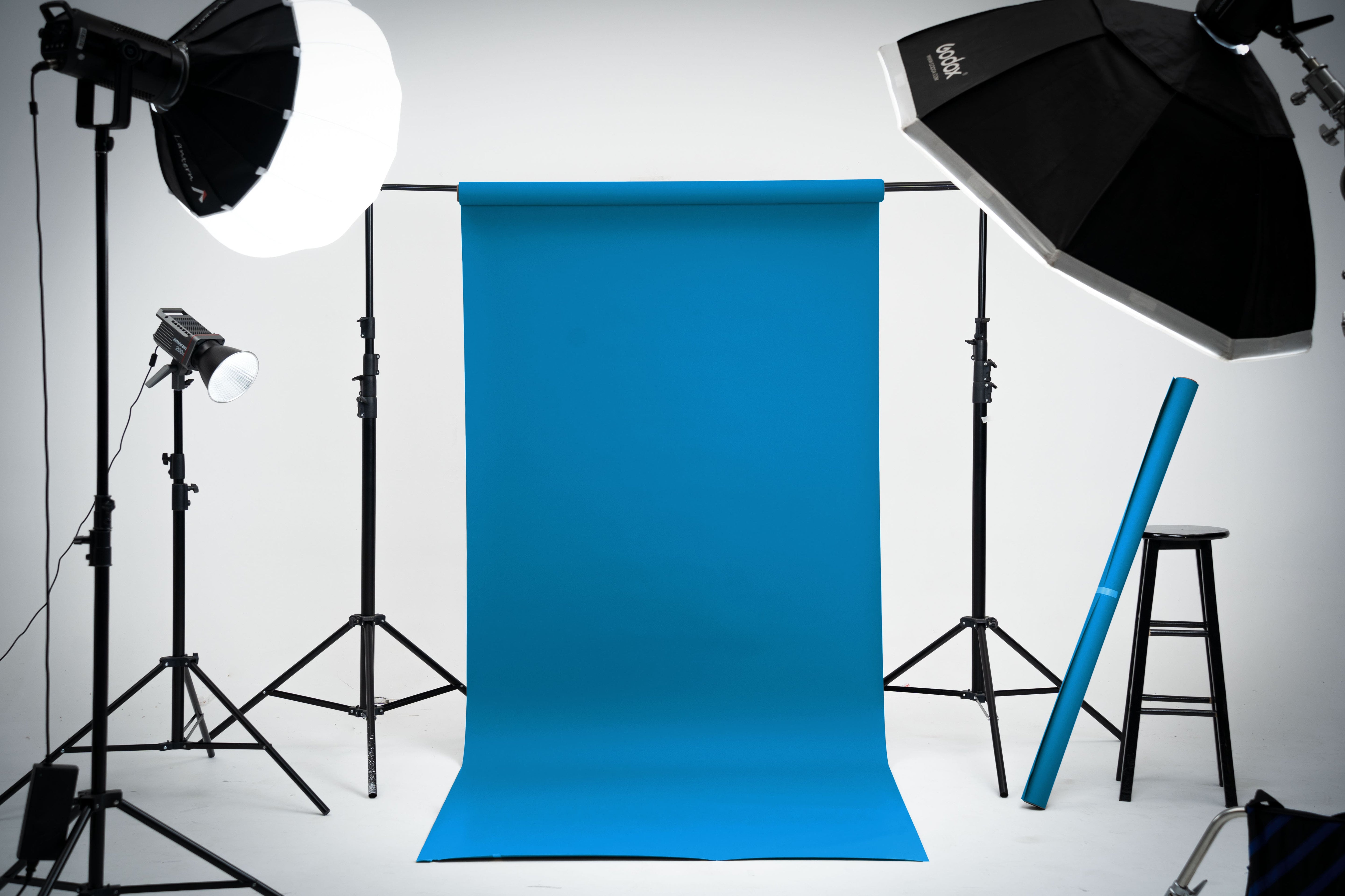 Kate Bleu Tropical Fond de Papier Sans Couture pour la photographie - Kate Backdrop FR