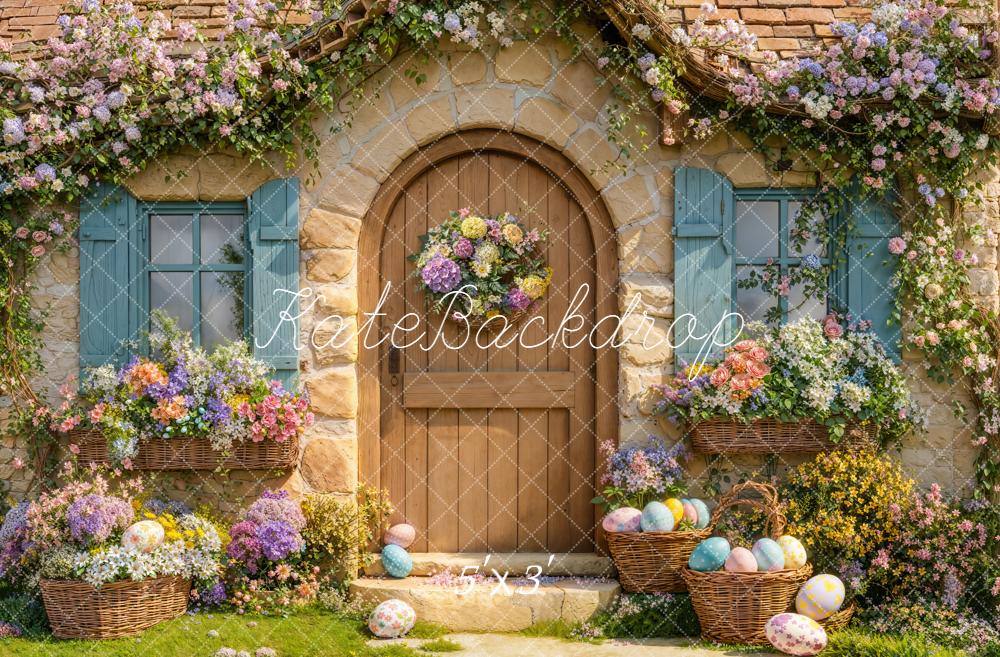 Kate Pâques Maison Pierre Fleurs Toile de fond conçue par Emetselch