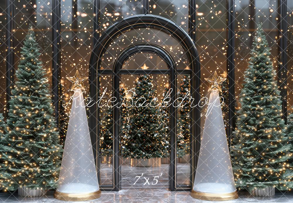 Kate Noël Sapins Arche Lumières Toile de fond conçue par Mini MakeBelieve - Kate Backdrop FR