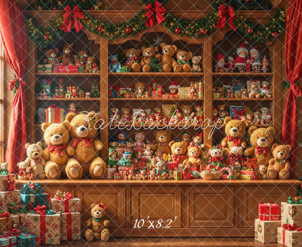 Kate Noël Ours en Peluche Cadeaux Toile de fond conçue par Emetselch - Kate Backdrop FR