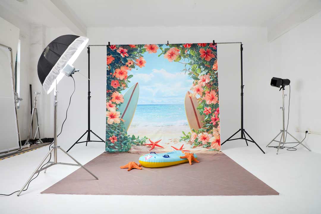 Kate Été Plage Mer Fleur Kit Photo - Kate Backdrop FR