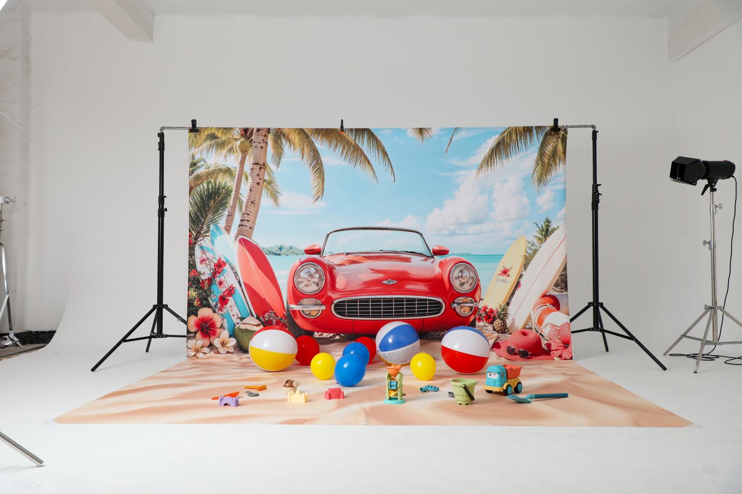 Kate Été Plage Mer Voiture Kit Photo - Kate Backdrop FR