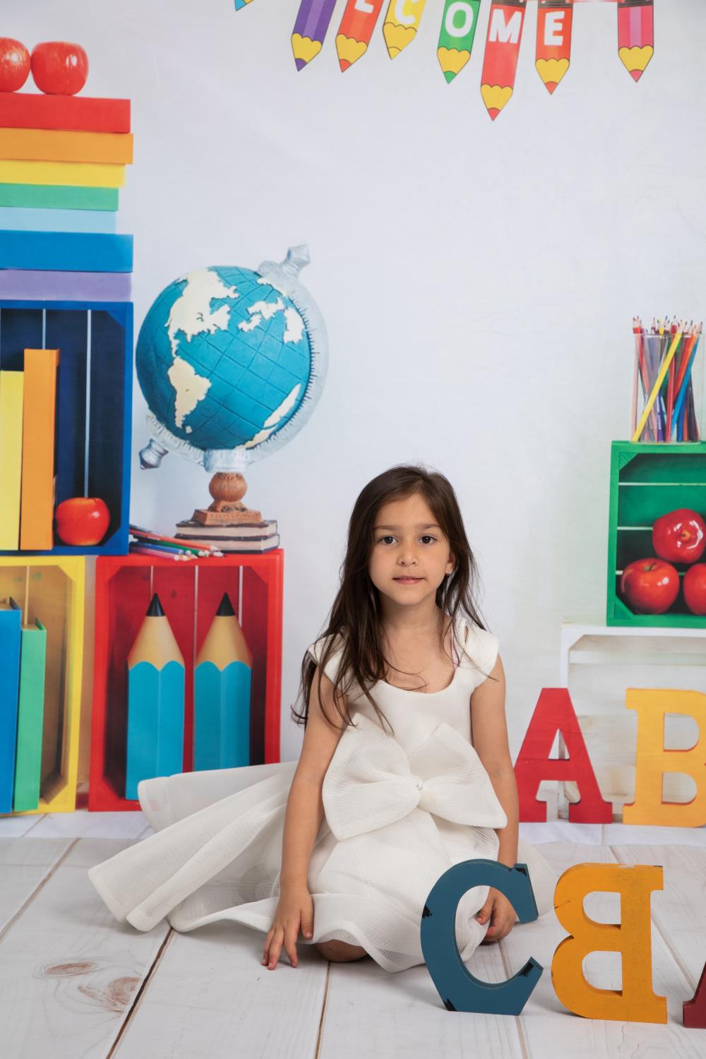 Kate Artiste Retour à l'école Peinture Toile de fond conçu par Emetselch - Kate Backdrop FR