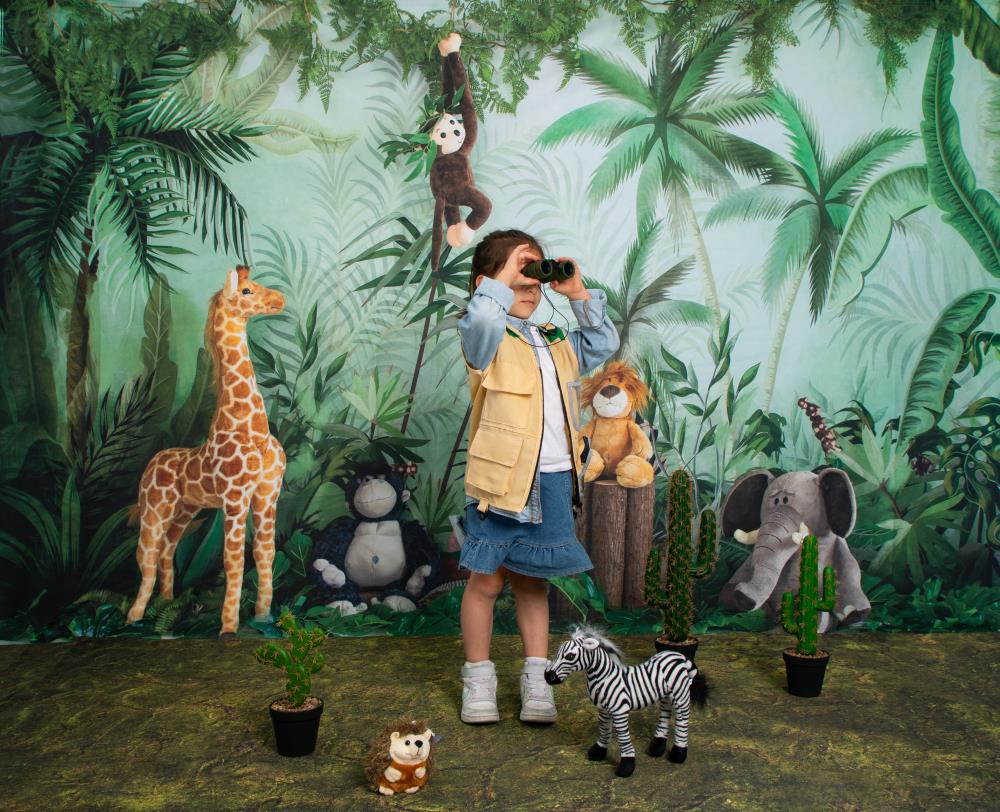 Kate Jungle Animaux Cake smash Toile de fond conçu par Emetselch - Kate Backdrop FR