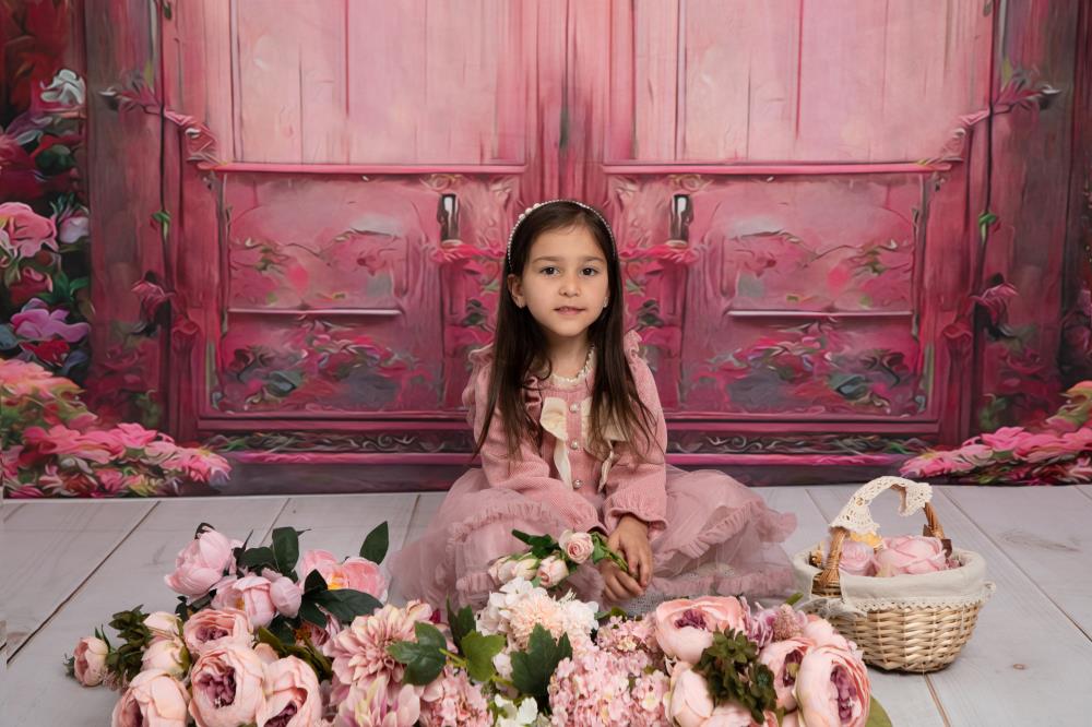 Kate Maison de Fleur Peinture à l'huile Toile de fond pour la photographie - Kate Backdrop FR