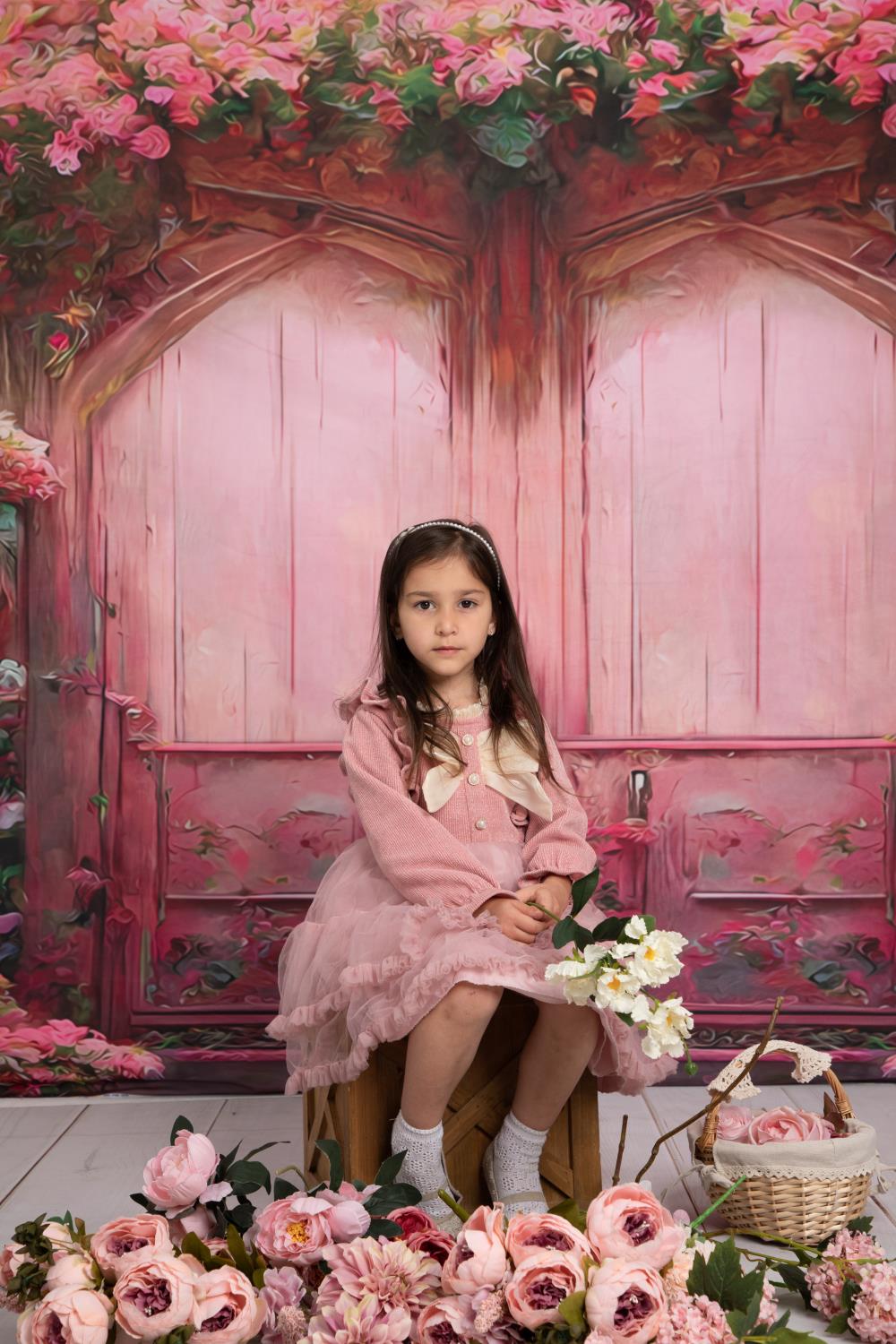 Kate Maison de Fleur Peinture à l'huile Toile de fond pour la photographie - Kate Backdrop FR