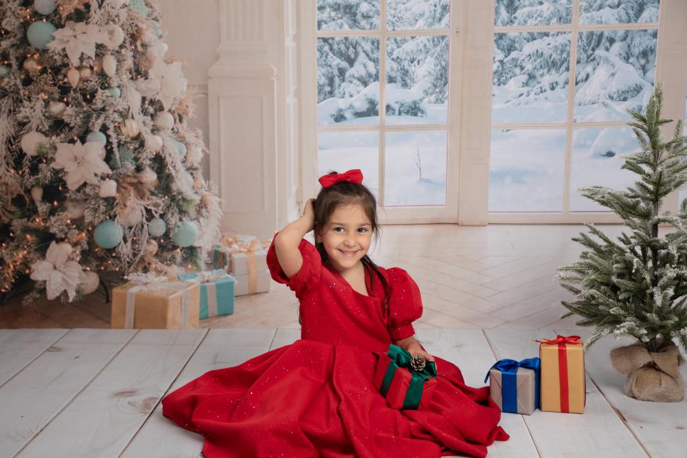 Kate Noël Blanc Sapin Neige Toile de fond pour la photographie - Kate Backdrop FR