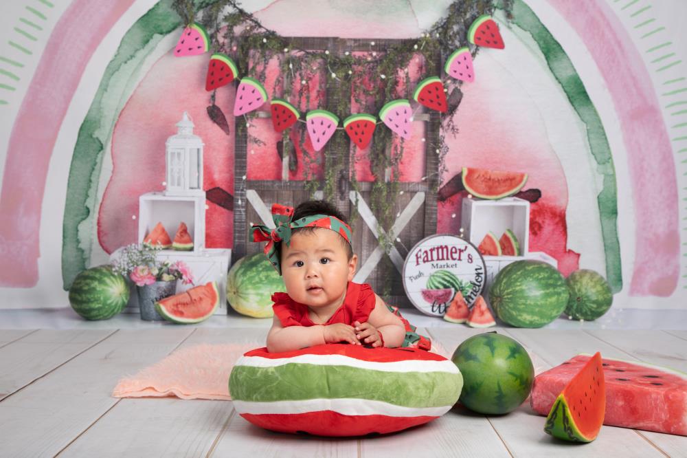 Kate Célébration Pastèque Toile de fond conçue par Mandy Ringe - Kate Backdrop FR