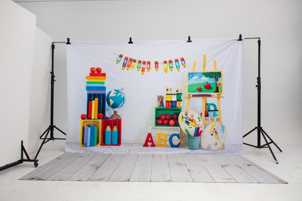 Kate Artiste Retour à l'école Peinture Toile de fond conçu par Emetselch - Kate Backdrop FR