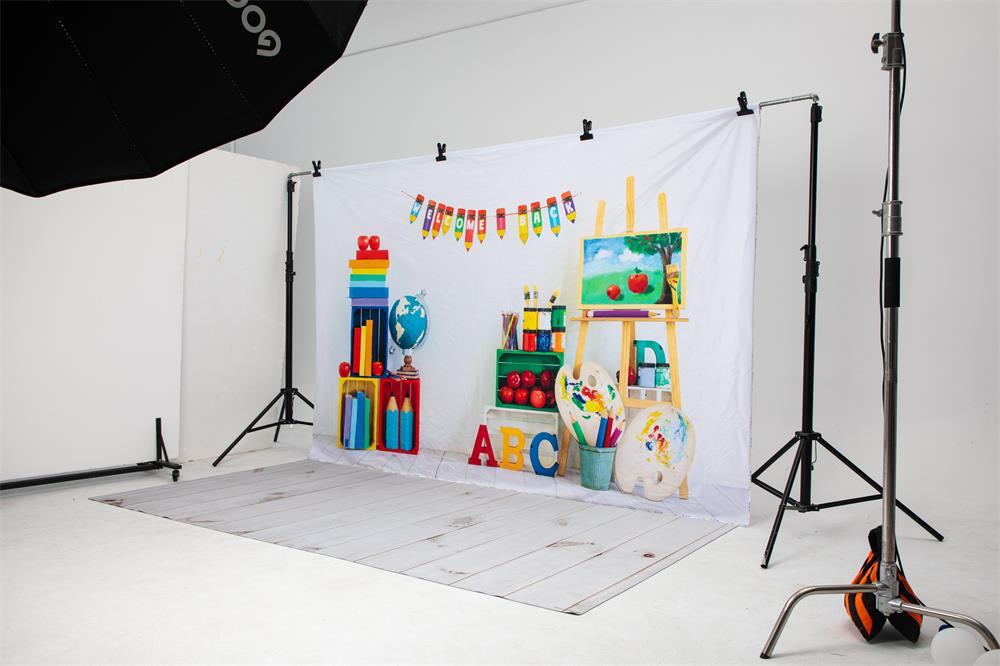 Kate Artiste Retour à l'école Peinture Toile de fond conçu par Emetselch - Kate Backdrop FR