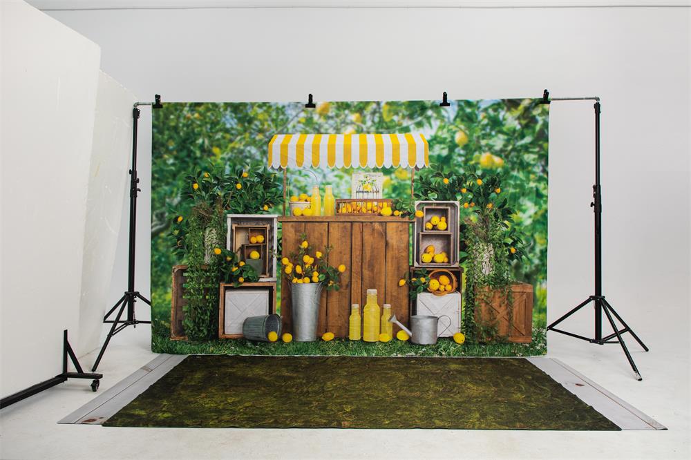 Kate Stand de Citrons Été Vert Extérieur Toile de fond conçu par Emetselch - Kate Backdrop FR