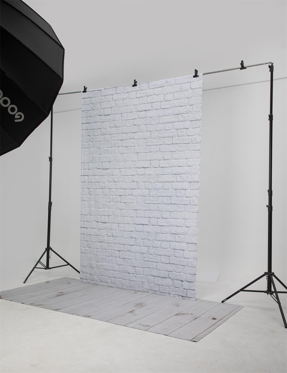 Kate Mur de brique Blanc Anniversaire Toile de fond pour la photographie - Kate Backdrop FR