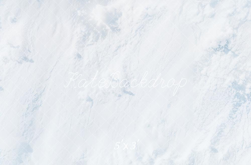 Kate Hiver Neige Texture Blanc Sol Toile de fond conçue par Kate Image - Kate Backdrop FR