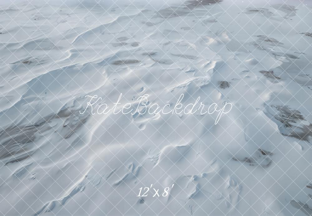 Kate Hiver Neige Texture Sol Toile de fond en Polar conçue par Emetselch - Kate Backdrop FR