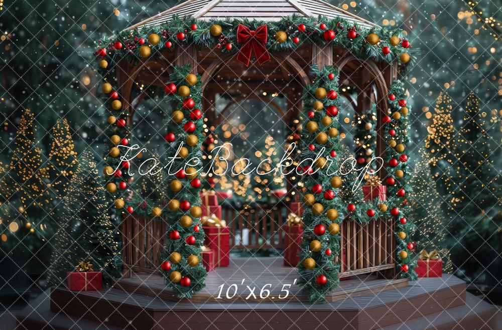 Kate Noël Kiosque Décorations Arbres Toile de fond conçue par Mini MakeBelieve - Kate Backdrop FR