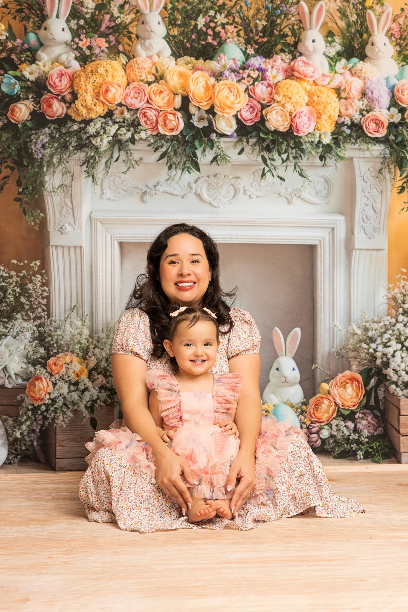 Kate Pâques Lapin Tente Œufs Cheminée Ensemble de chambre - Kate Backdrop FR