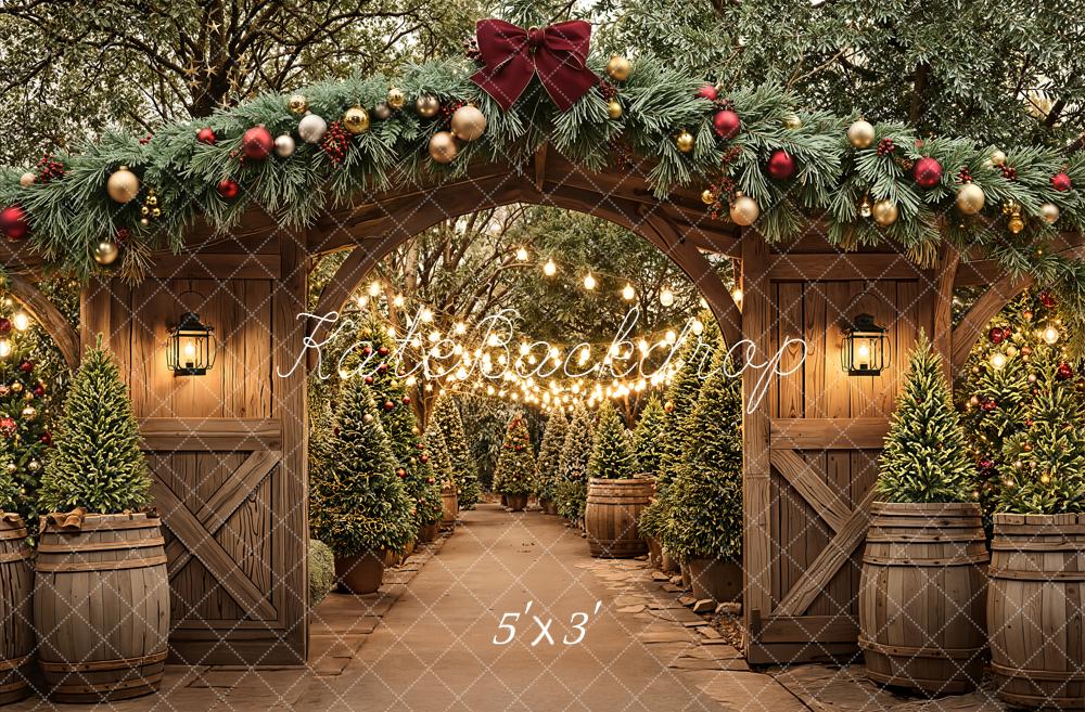 Kate Noël Arche Bois Arbres Lumière Toile de fond conçue par Emetselch - Kate Backdrop FR