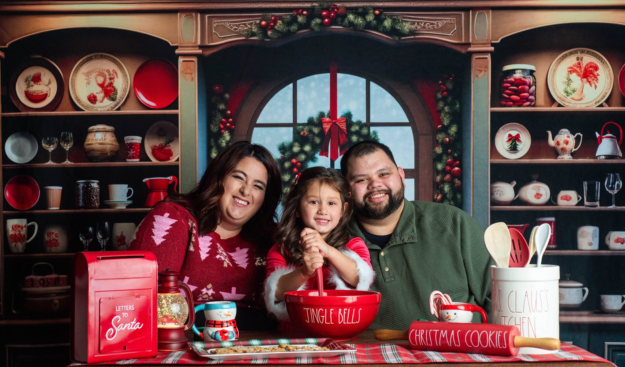 Kate Noël Vintage Armoire Cuisine Toile de fond conçu par Emetselch - Kate Backdrop FR