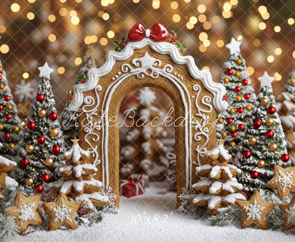 Kate Noël Arche Pain d'Épice Neige Toile de fond conçue par Mini MakeBelieve - Kate Backdrop FR