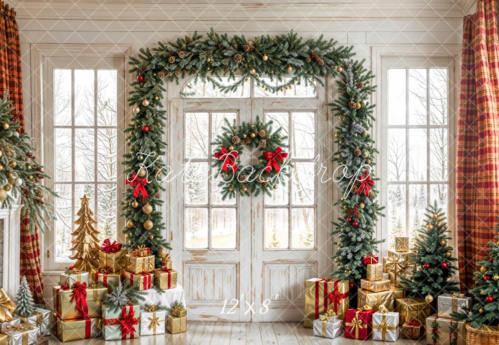 Kate Noël Porte Cadeaux Sapin Toile de fond en Laine conçue par Emetselch - Kate Backdrop FR