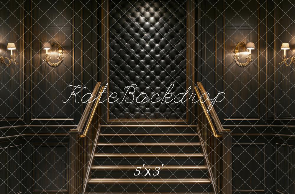 Kate Escalier Mur Matelassé Lumières Toile de fond conçue par Mini MakeBelieve