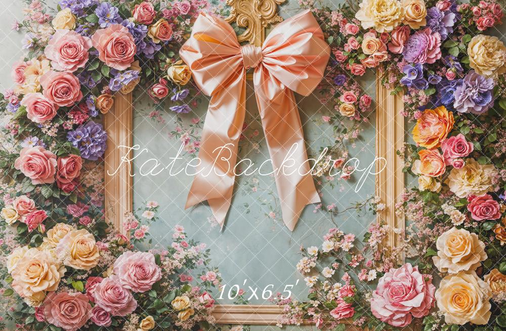 Kate Fleurs Cadre Anniversaire Enfant Toile de fond conçue par Emetselch
