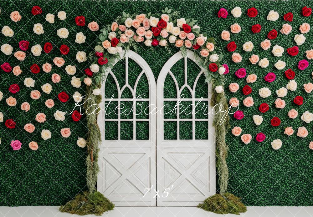 Kate Saint Valentin Arche Fleurs Portes Toile de fond conçue par Patty Roberts