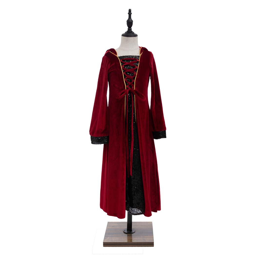 Kate Halloween Rouge Velours Sorcière Robe pour Enfants - Kate Backdrop FR