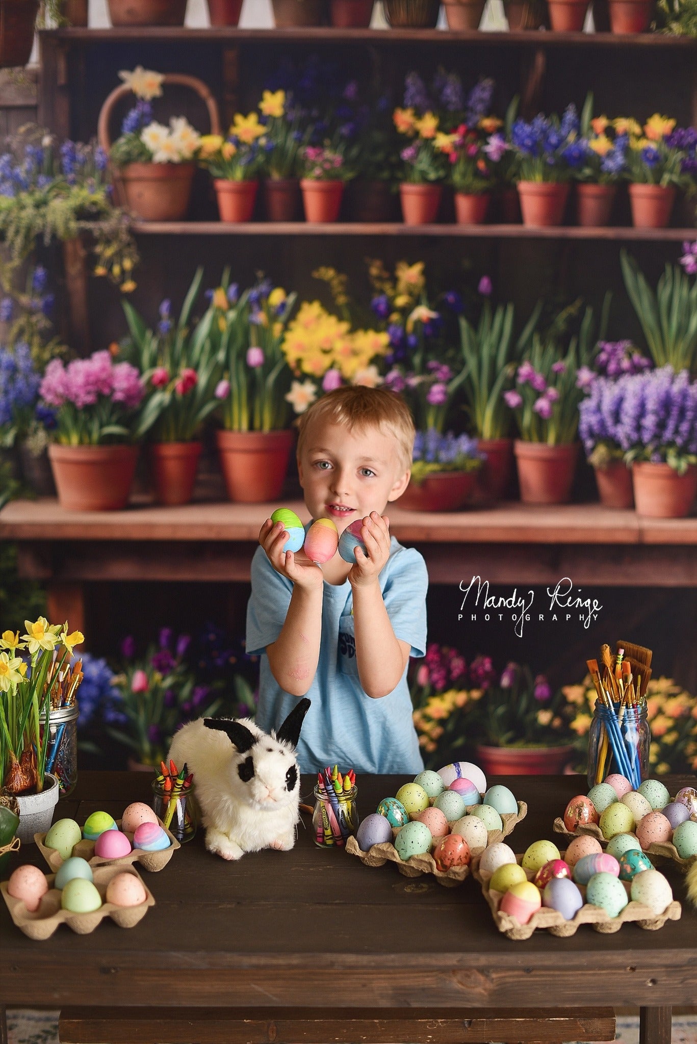 Kate Printemps Fleurs Fenêtre Intérieur Toile de fond conçue par Emetselch - Kate Backdrop FR