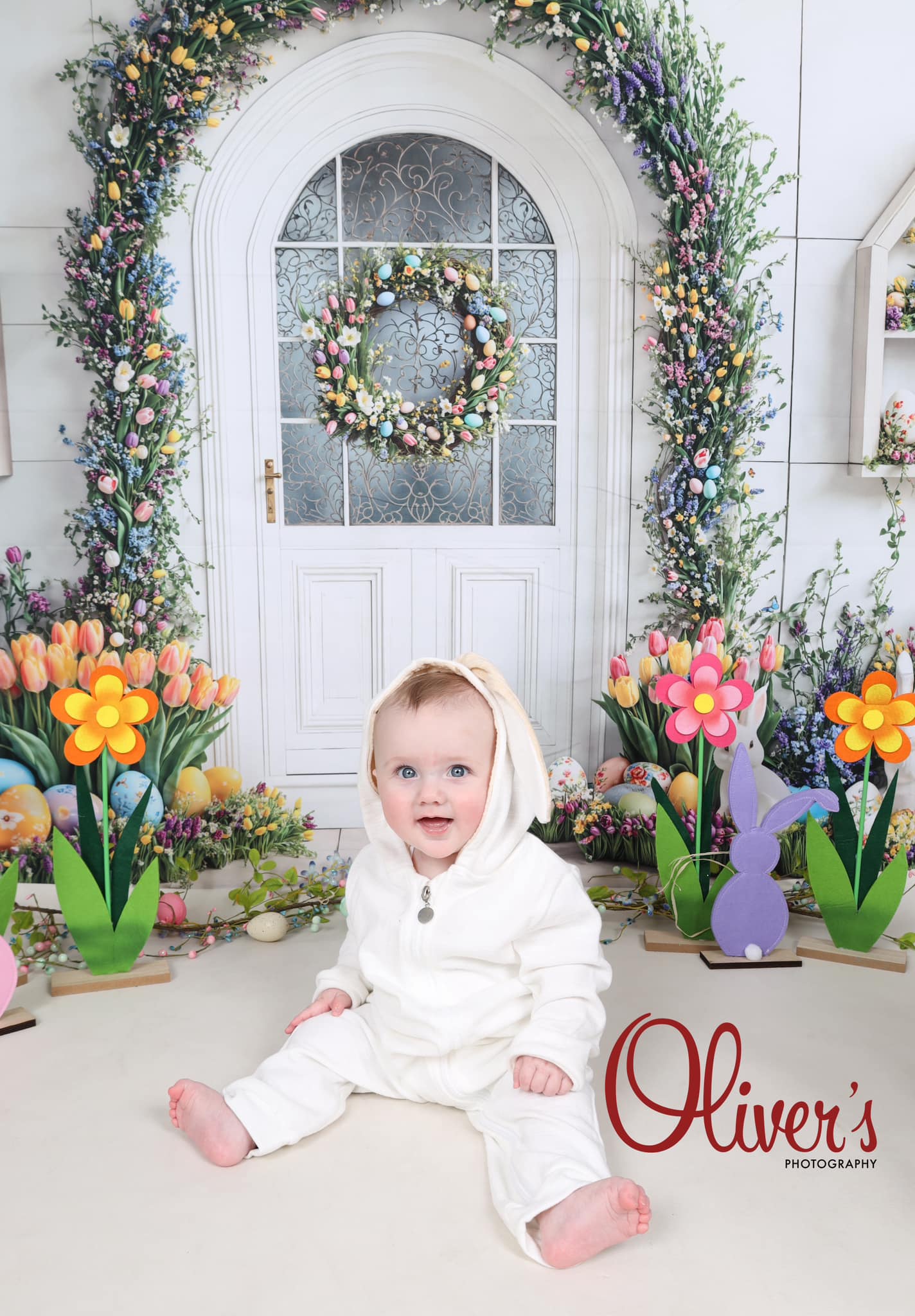 Kate Pâques Lapin Fleurs Arche Porte Toile de fond conçue par Emetselch - Kate Backdrop FR