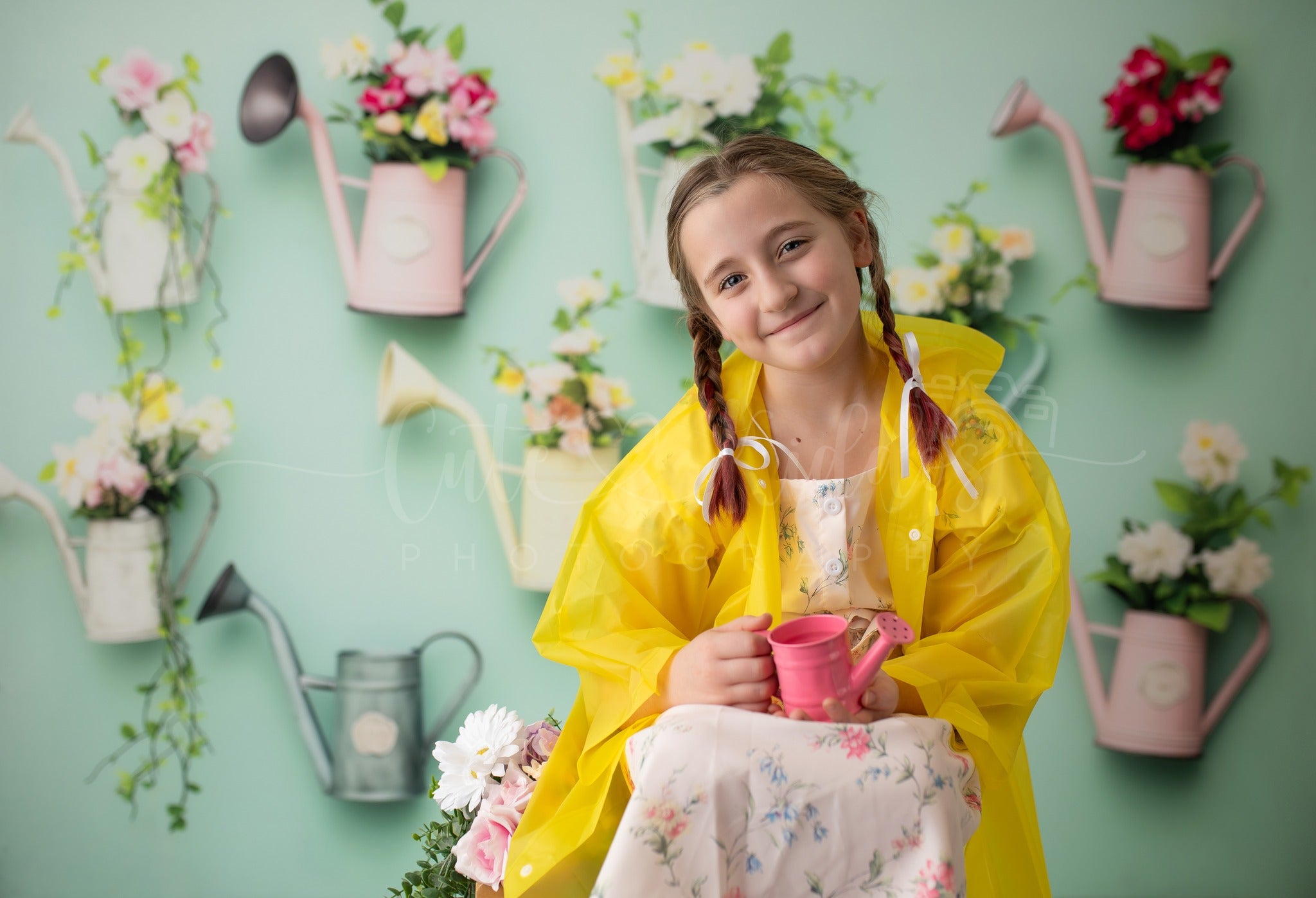 Kate Printemps Outils de Jardinage Toile de fond conçue par Patty Roberts - Kate Backdrop FR