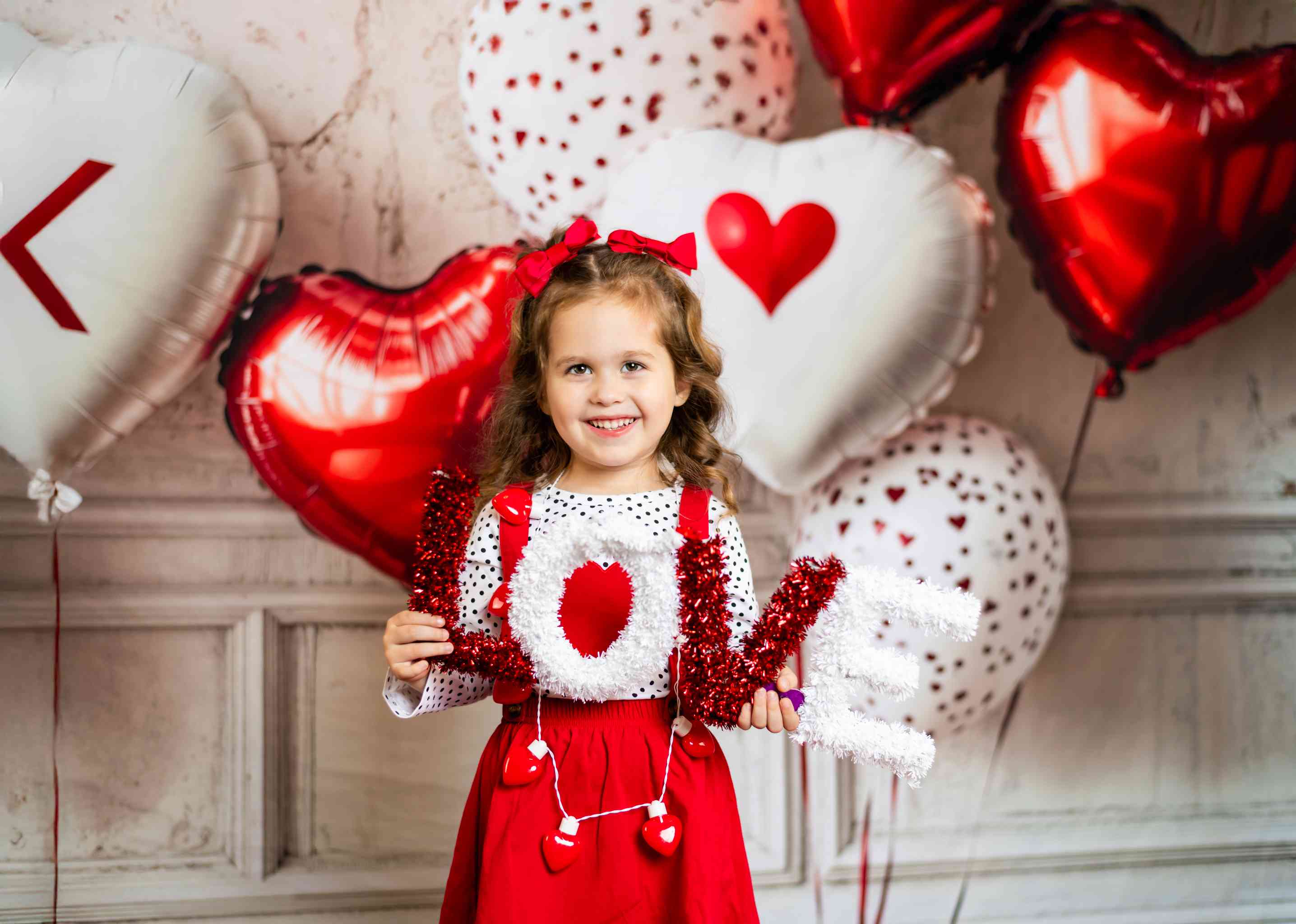 Kate Saint Valentin Ballon Mur Rétro Toile de fond conçue par Emetselch - Kate Backdrop FR