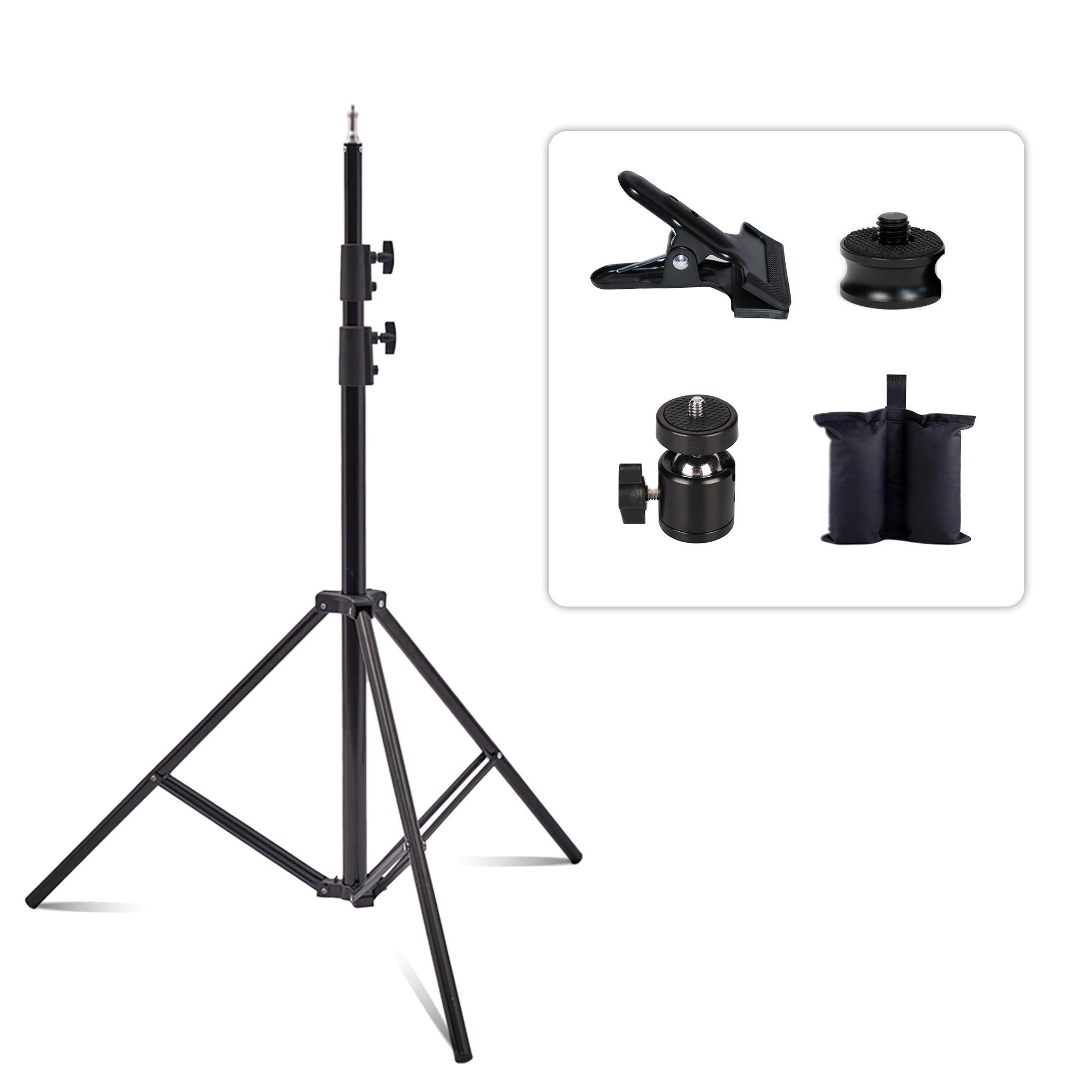 Kate Support Lumière à Air Comprimé et Pliable 2,6m(8,5pi)-Connexion 1/4 de Pouce