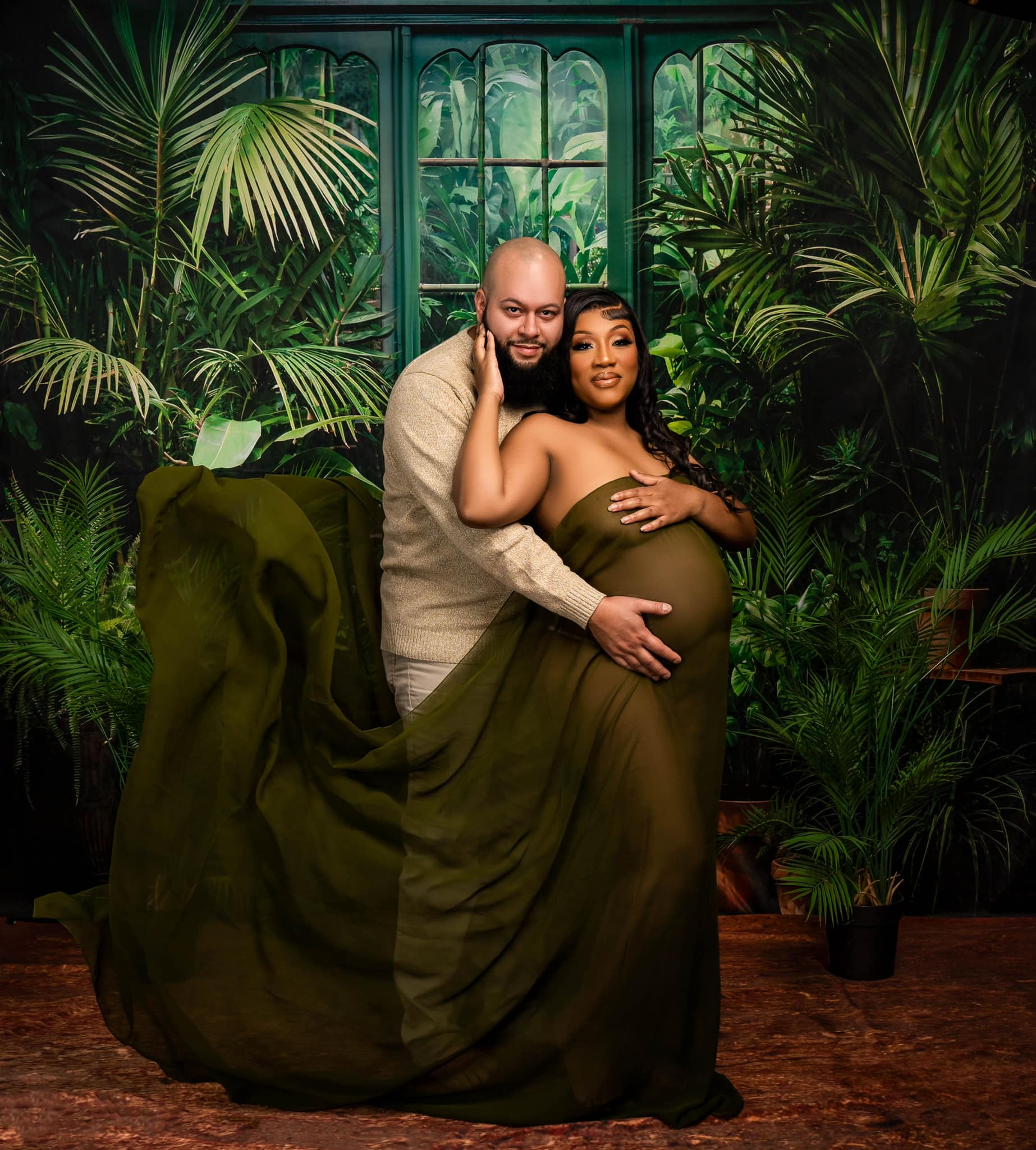 Kate Printemps/Été Vert Plantes Porte Toile de fond conçue par Emetselch - Kate Backdrop FR