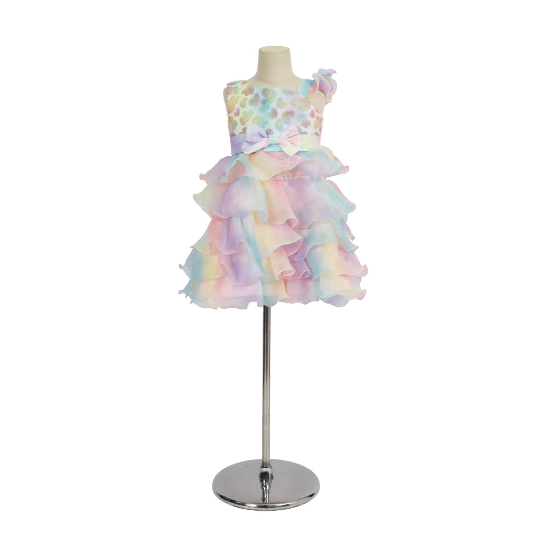 Kate Anniversaire Coloré Princesse Robe pour Enfants avec Lunettes - Kate Backdrop FR