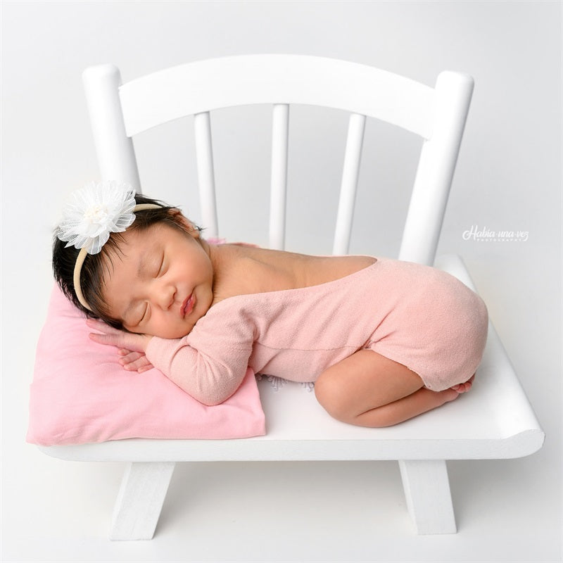 Kate Nouveau-né Chaise en Bois Blanche Accessoires de photographie