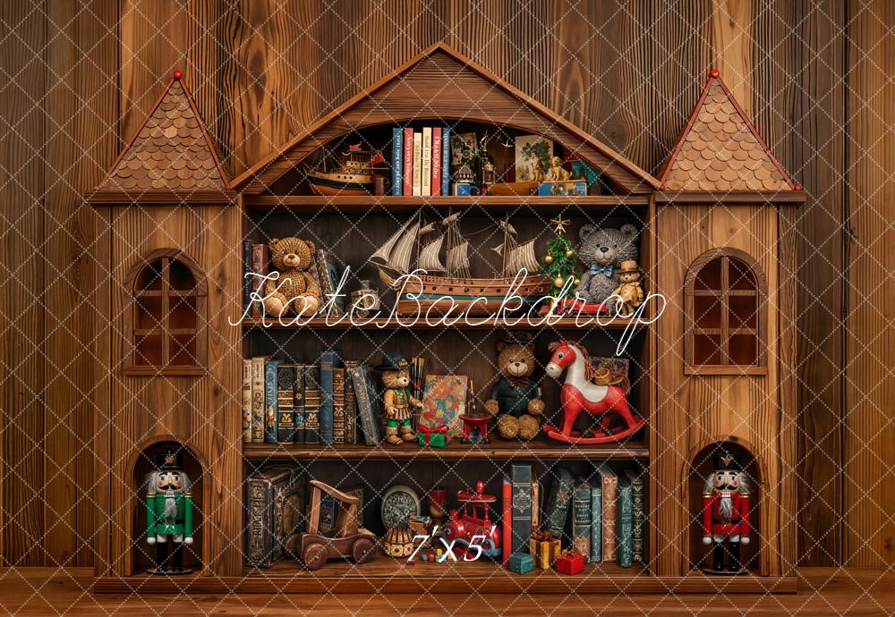 Kate Château Jouets Livres Bois Toile de fond conçue par Emetselch - Kate Backdrop FR