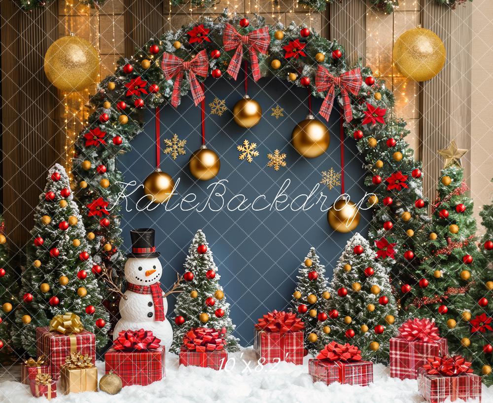 Kate Sapins de Noël Arche Décors Cadeaux Toile de fond conçue par Mini MakeBelieve - Kate Backdrop FR