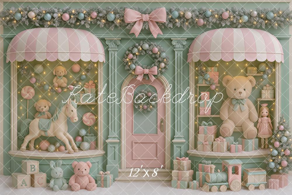 Kate Noël Vitrine Jouets Pastel Toile de fond conçue par Ashley Paul