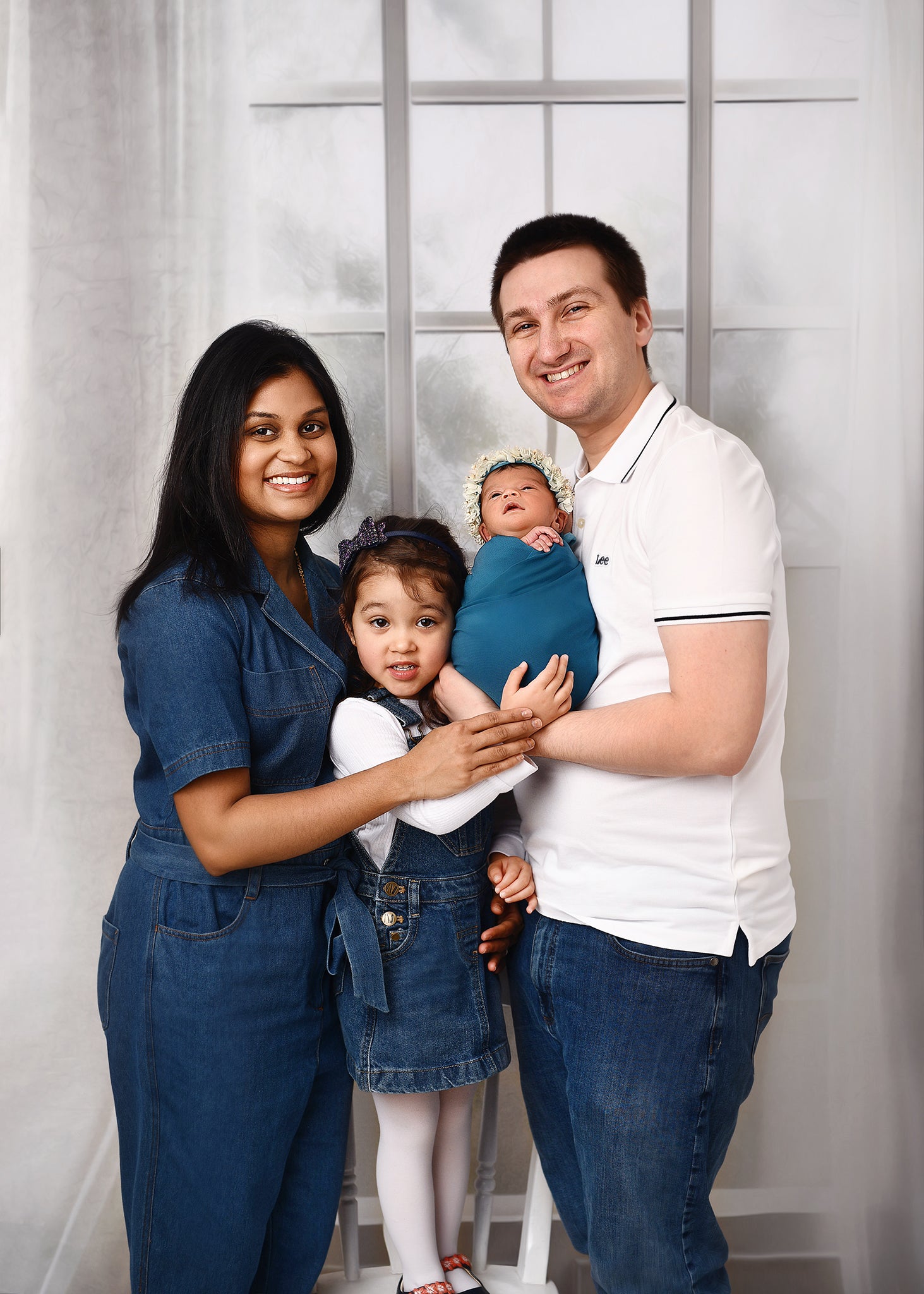Kate Printemps Blanc Rideaux Fenêtre Chambre Toile de fond conçue par Chain Photographie - Kate Backdrop FR