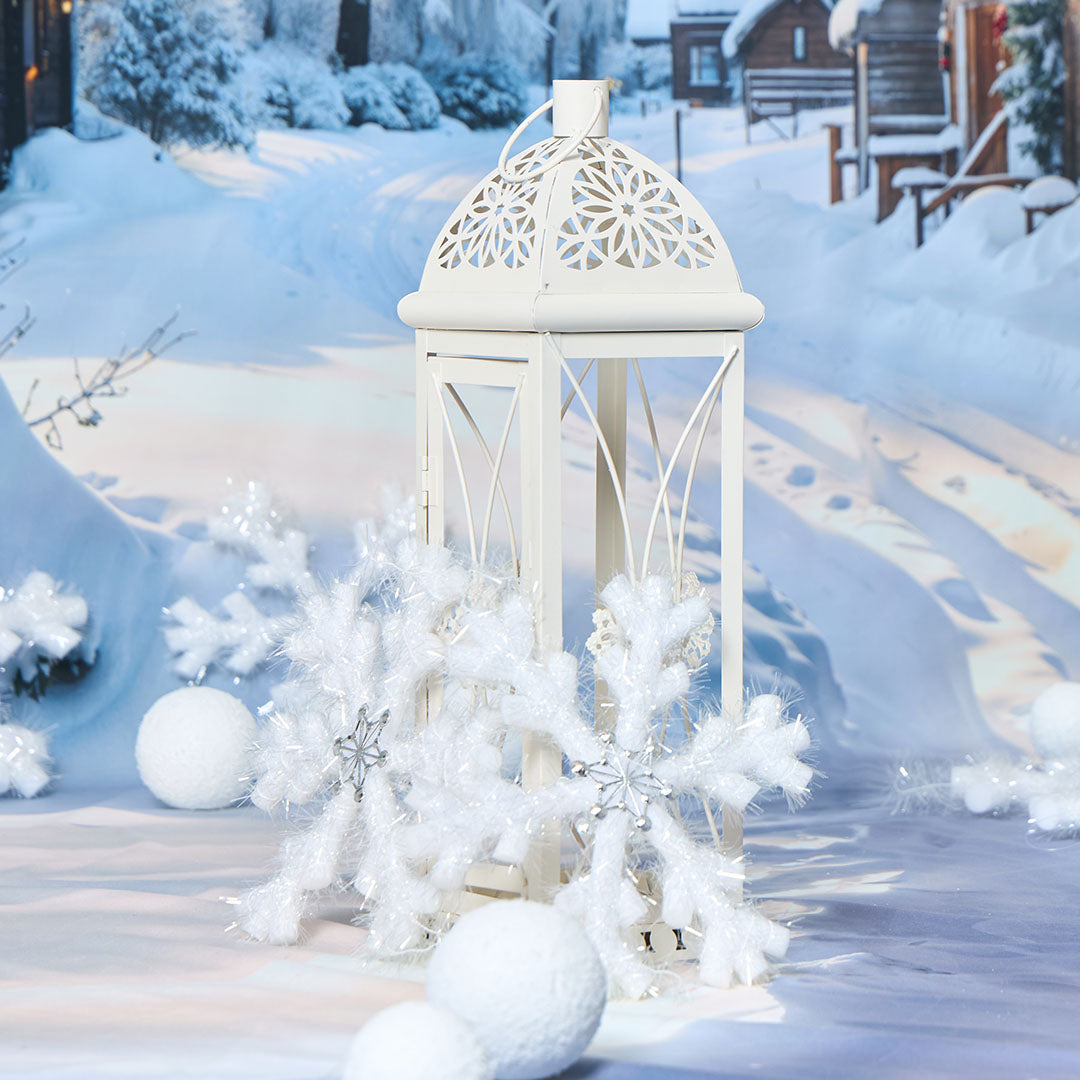 Kate Hiver Neige Maison Extérieur Kit Photo - Kate Backdrop FR