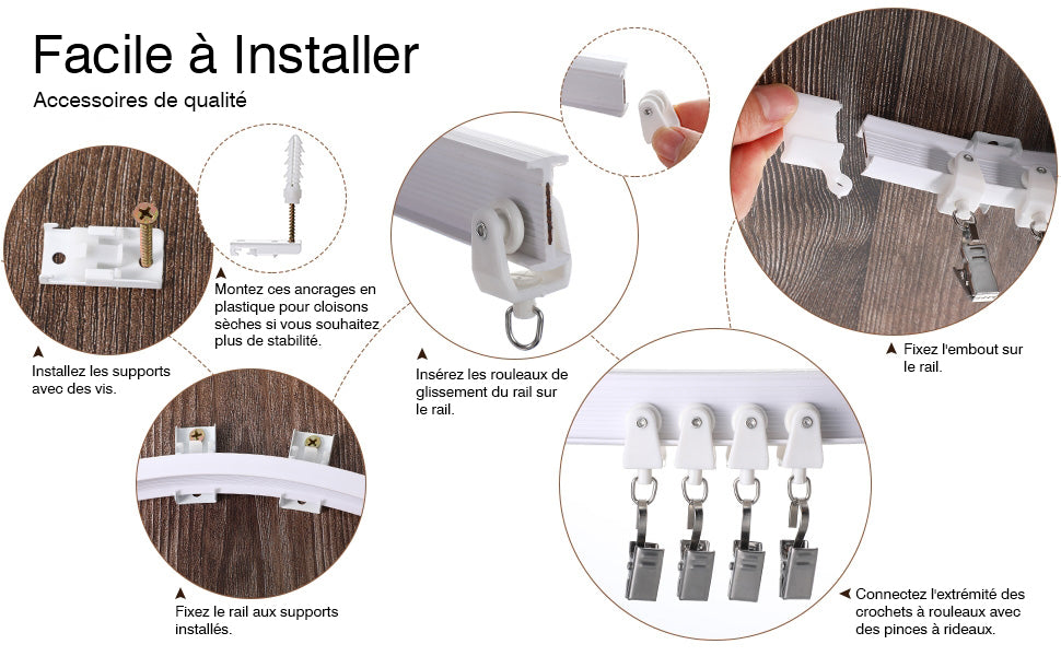 Kate Flexible Rideaux Décors Piste pliable Plafond Mur Support de Toile de fond - Kate Backdrop FR