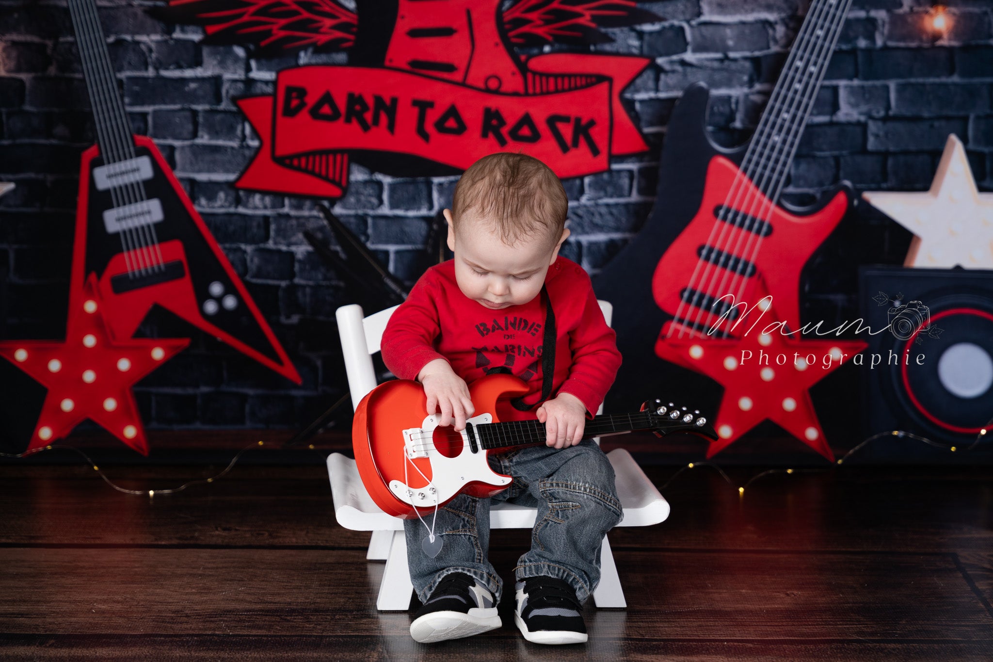 Kate Musique Rock Mur de briques Toile de fond conçue par Megan Leigh - Kate Backdrop FR