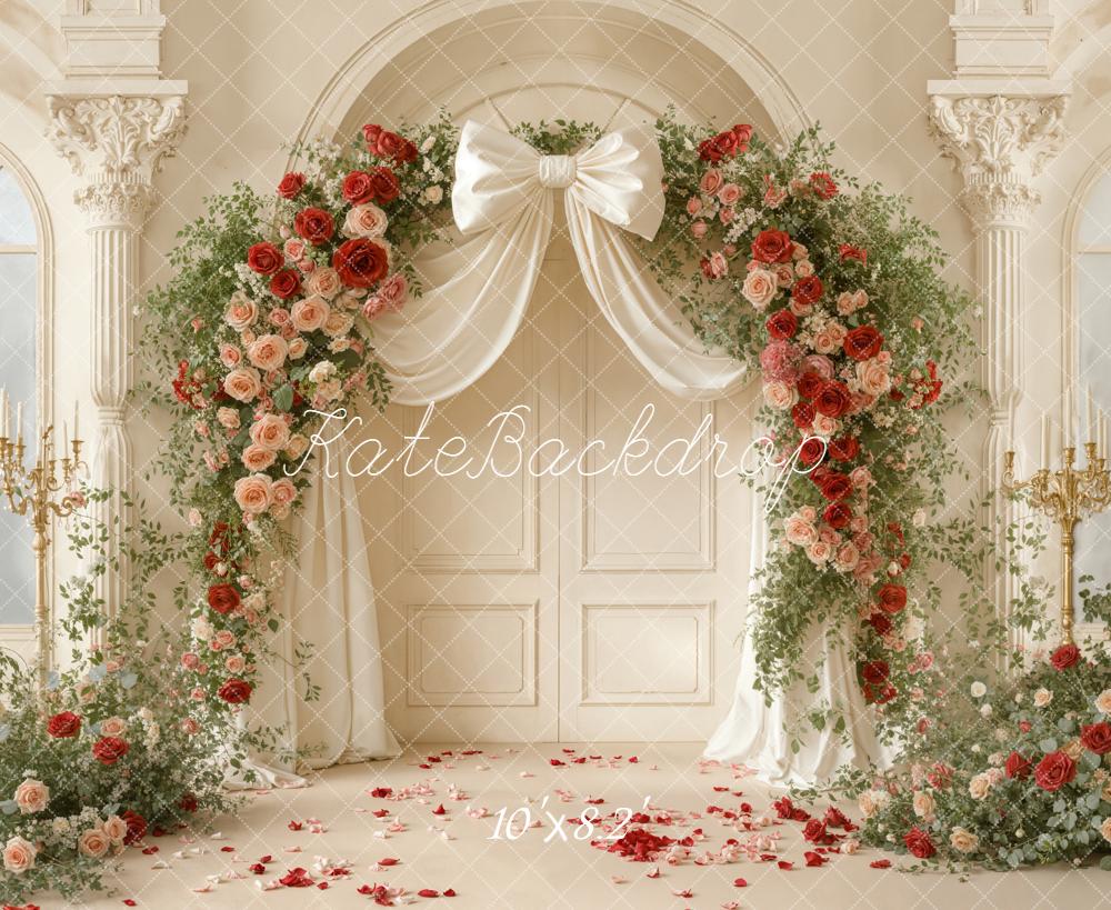 Kate Mariage Arche Fleurs Rideau Toile de fond conçue par Emetselch - Kate Backdrop FR