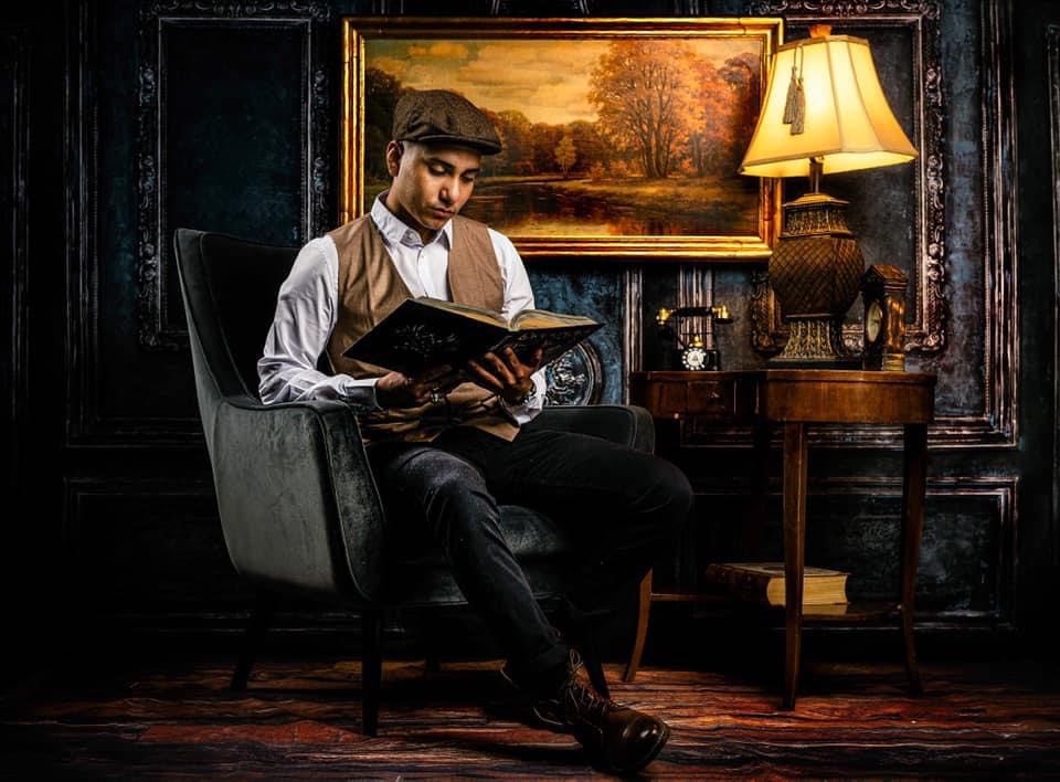 Kate Rétro Bleu Mur Porte Mariage Toile de fond pour la photographie - Kate Backdrop FR