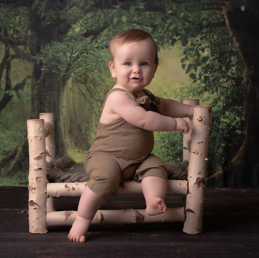 Kate Vert Forêt Fantastique Brumeux Toile de fond pour la photographie - Kate Backdrop FR