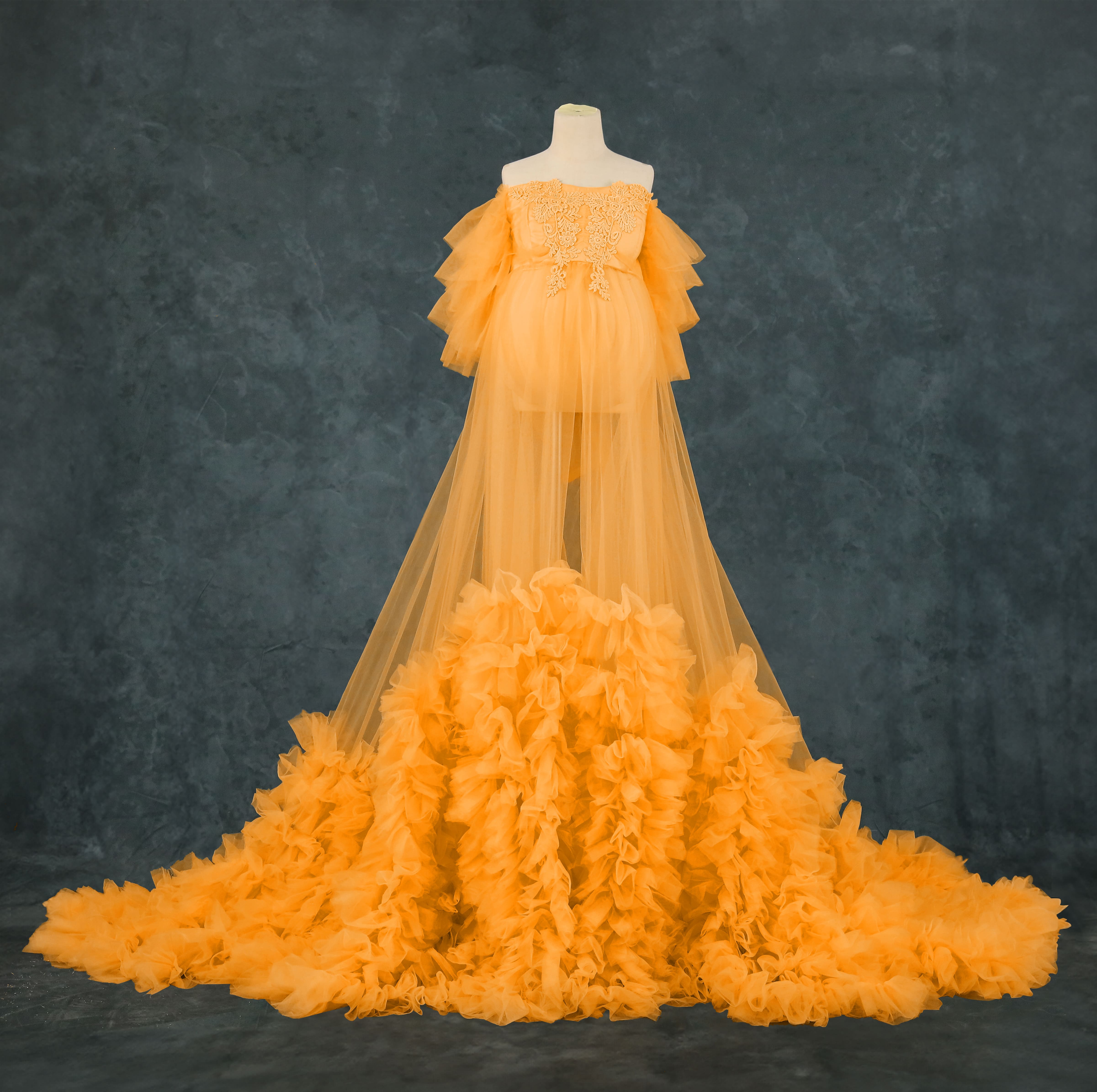 Kate Sans bretelles Maille Longue Robe de Grossesse pour Séance Photo - Kate Backdrop FR