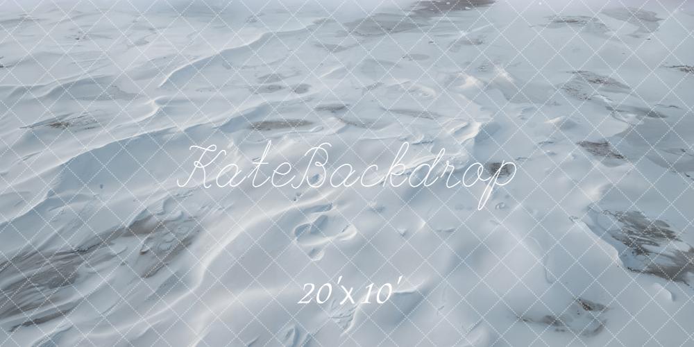 Kate Neige Blanche Texture Sol Toile de fond conçue par Emetselch - Kate Backdrop FR