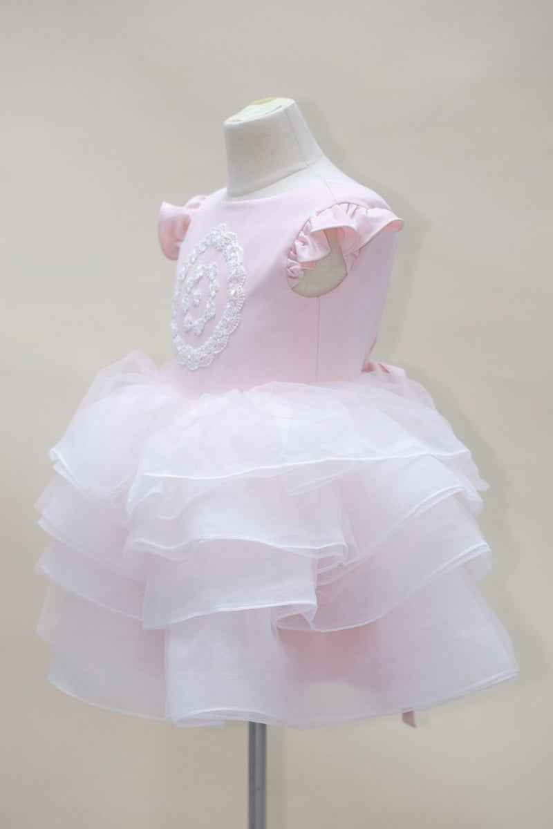 Kate Printemps/Été Maille Rose Robe à lacets Enfant Pour la Photographie - Kate Backdrop FR